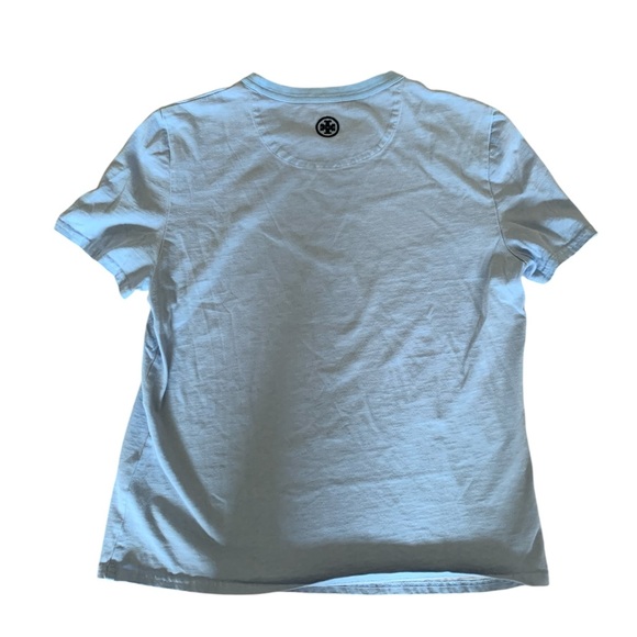 TORY BURCH Duck's Pond T-shirt In Blue Dream size Small S - Picture 7 of 9